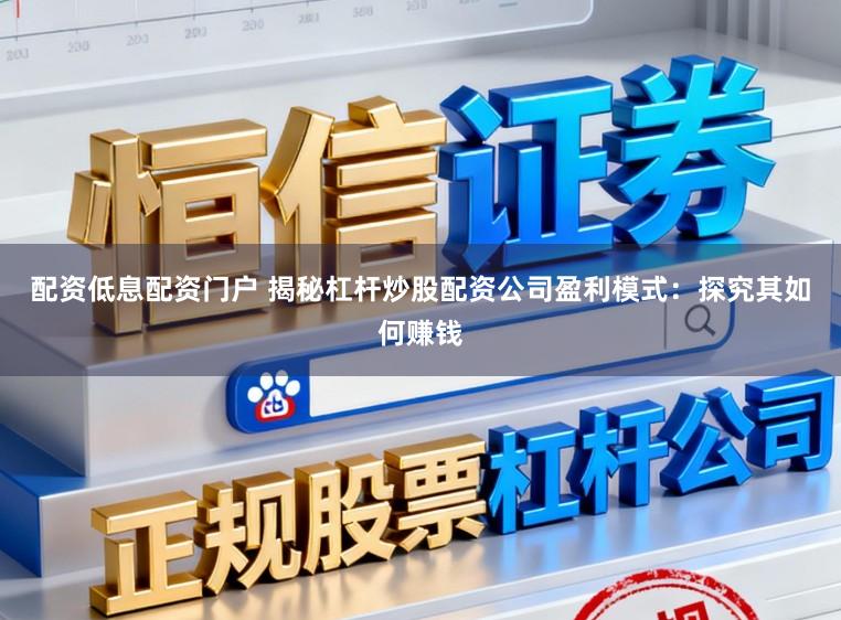 配资低息配资门户 揭秘杠杆炒股配资公司盈利模式：探究其如何赚钱