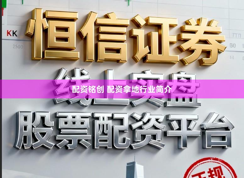配资铭创 配资拿地行业简介